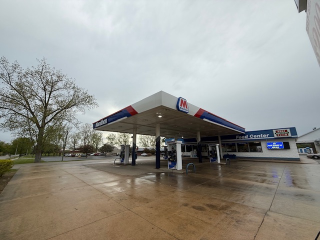 Gas station canopy field project in Midland Michigan